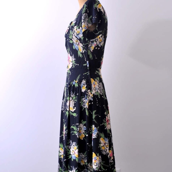 Vintage 1940s Rayon Day Dress - Picture 6 of 6